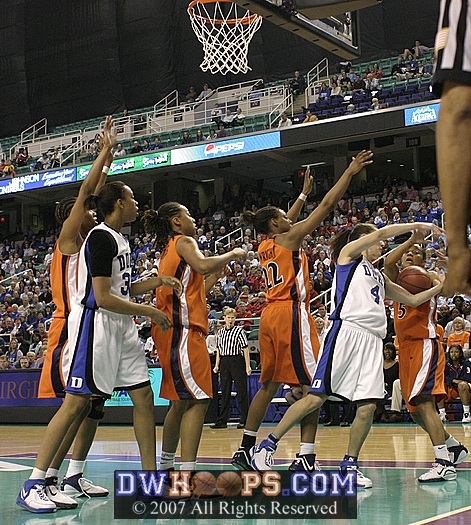Abby swiped the offensive board from Sharnee Zoll, but missed a layup from the paint.