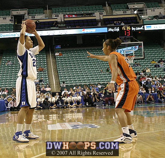Sharnee Zoll guards Wanisha Smith
