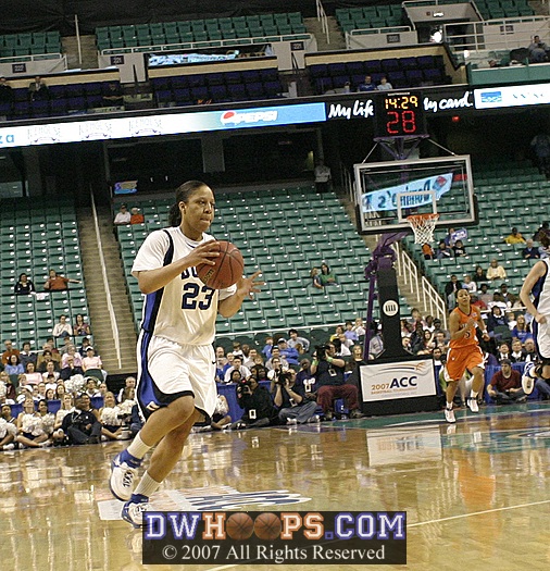 Wanisha Smith on the break...