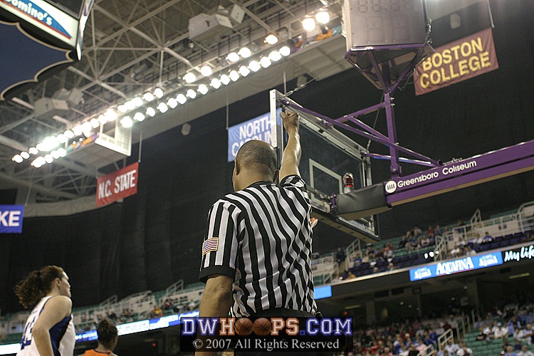 Wesley Dean calls the foul