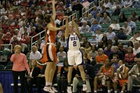 19-10, 10:19 - Emily Waner ended a two and half minute drought with this three pointer