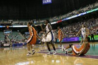 36-23, 3:19 - Siedah Williams takes the charge from Bridgette Mitchell.