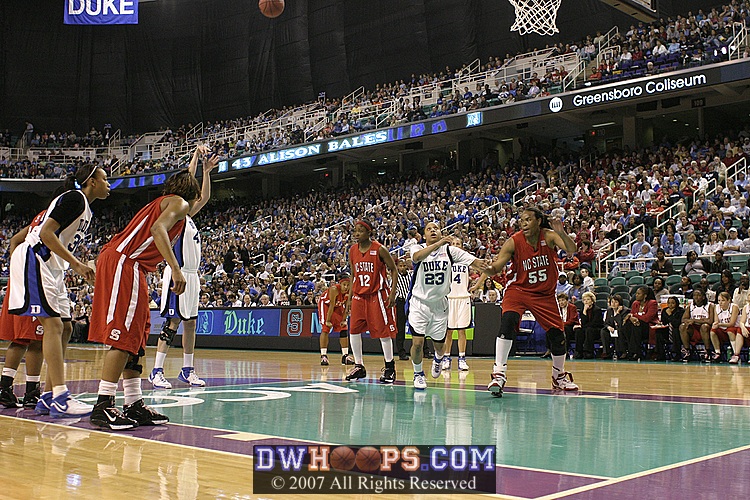 Bales made both free throws, and to some it looked like Duke would run away with it.