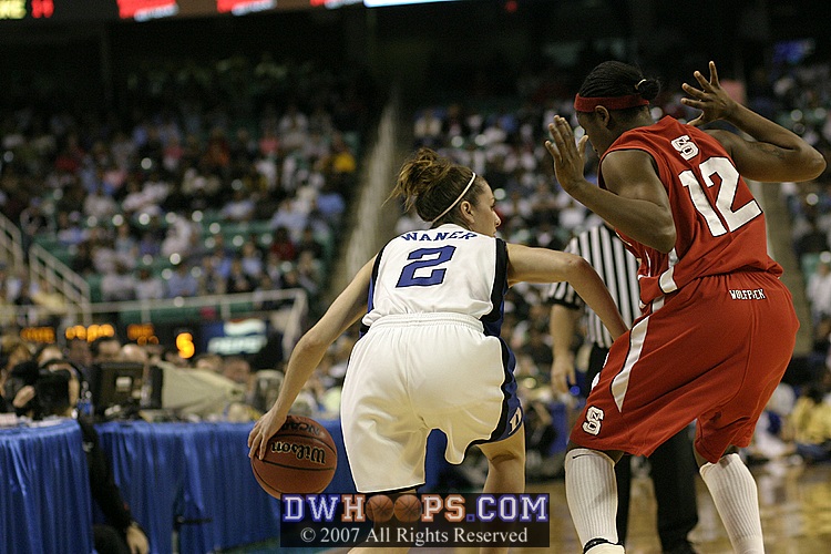 Emily Waner tries to create some space