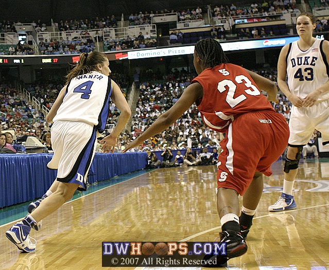 Abby Waner drives to a Bales screen