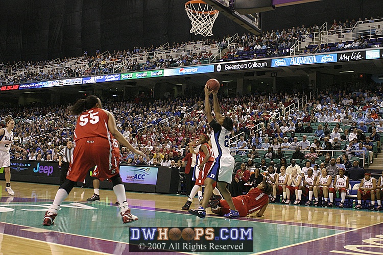 ...who sends it back in to Joy Cheek...