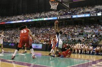 19-14, 11:09 - ...who sends it back in to Joy Cheek...