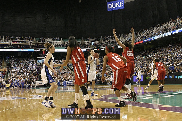 With the shot clock running down, Alison strokes this jumper.