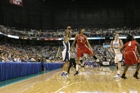 32-31, 0:18 - ...where Lindsey takes and misses a three