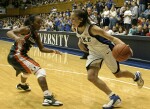 Abby Waner drives to the basket