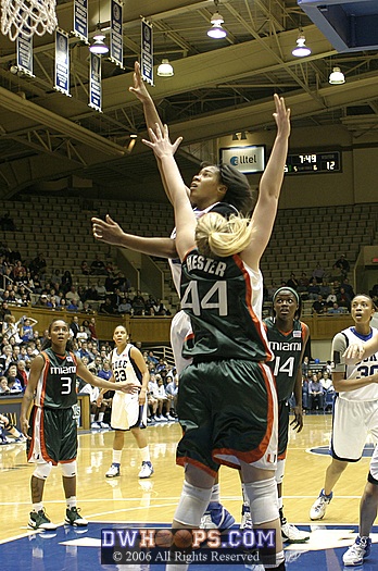 ...then twists for the shot.