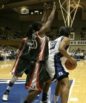 Joy Cheek works for position again, against Miami's Albrey Grimsley