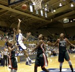 Lindsey Harding goes way up for the short jump shot
