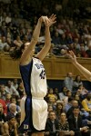 Alison Bales misses a jumper at the 19:07 mark of the first half