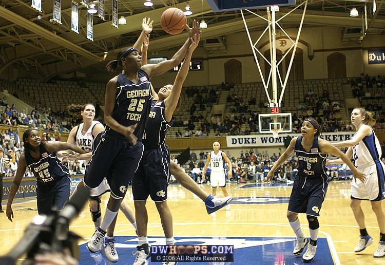 The Jackets are still unable to end this Duke possession