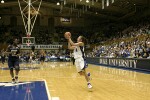 Abby Waner takes the outlet pass from Carrem Gay to the basket