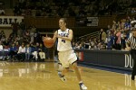 Abby Waner running the floor once again, as Duke took every opportunity to play uptempo basketball