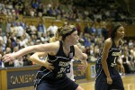 Brittany Mitch tries to slow down Brigitte Ardossi