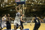 ...but the rebound ends up out of bounds.