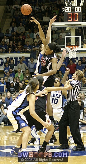 Maryland won the opening tip, and would take a 2-0 lead