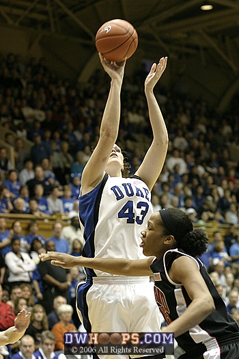 Alison Bales scored the first Duke basket of the game