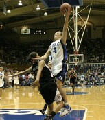 ...but is fouled by Kristi Toliver