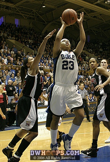 Wanisha Smith attempts a layup