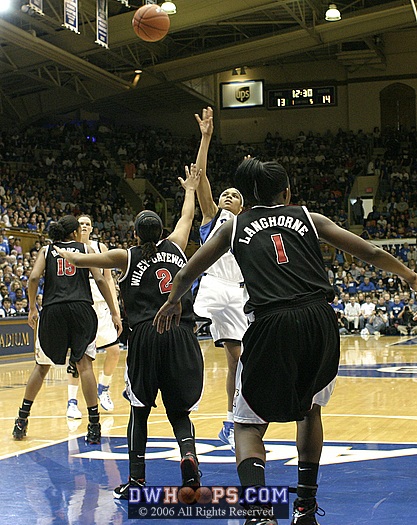 Duke answers again, as Lindsey Harding drains a fallaway jumper from the lane