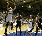 Wanisha Smith puts Duke back ahead with a layup