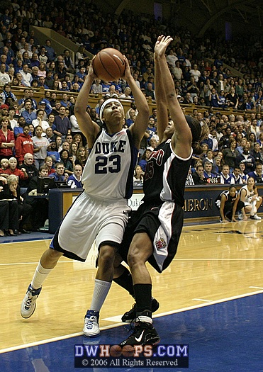 After an Emily Waner steal, Wanisha Smith picks up the loose ball, and goes in for the layup...  (3 of 4)