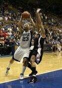 After an Emily Waner steal, Wanisha Smith picks up the loose ball, and goes in for the layup...  (3 of 4)