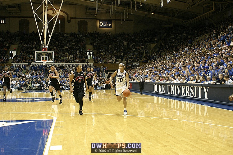 Lindsey Harding on the break