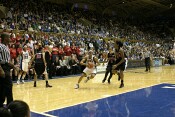 Lindsey Harding goes into double digits, scoring on the first of 2 consecutive layups.