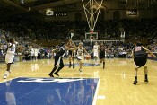 Sa'de Wiley-Gatewood can't prevent a Lindsey Harding layup (1 of 2)
