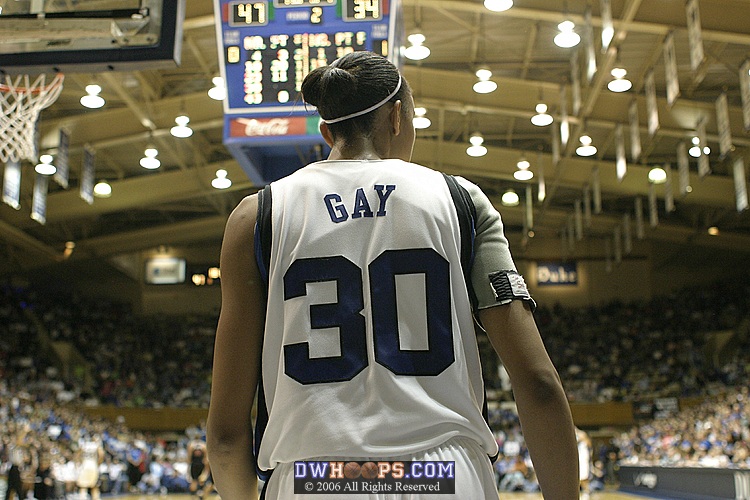 Carrem Gay waits for the ball to inbound