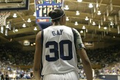 Carrem Gay waits for the ball to inbound