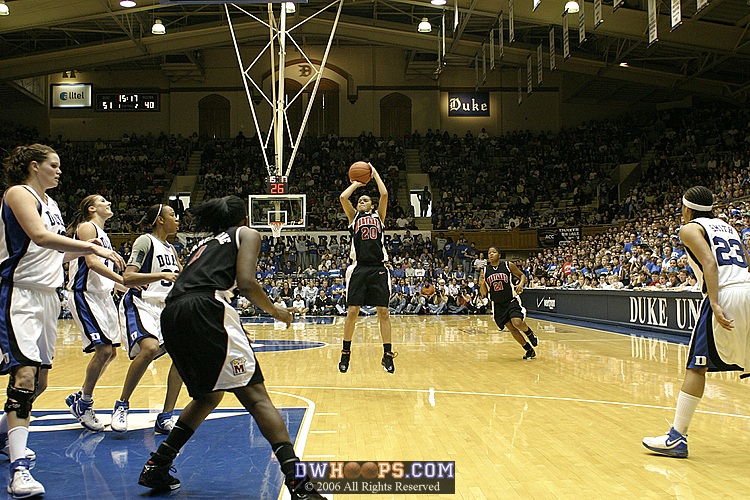 Kristi Tolliver's smooth stroke cuts the Duke lead to single digits