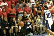 Sa'de Wiley-Gatewood drives...