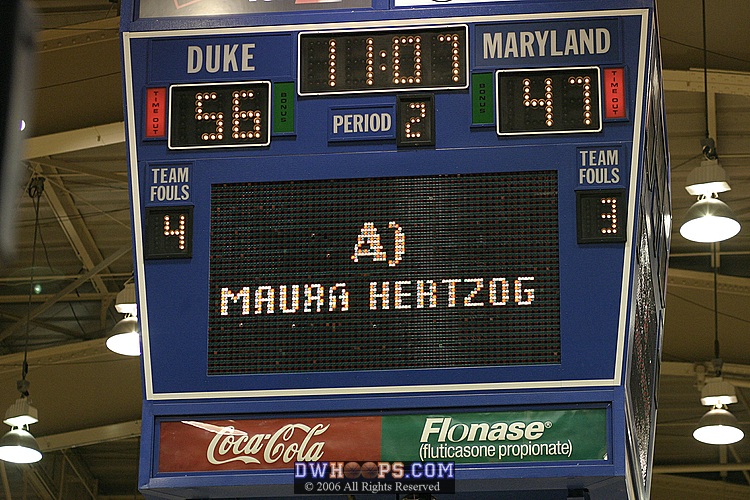 Timeout Trivia: Maura Hertzog was Duke's first ACC Player of the Week.