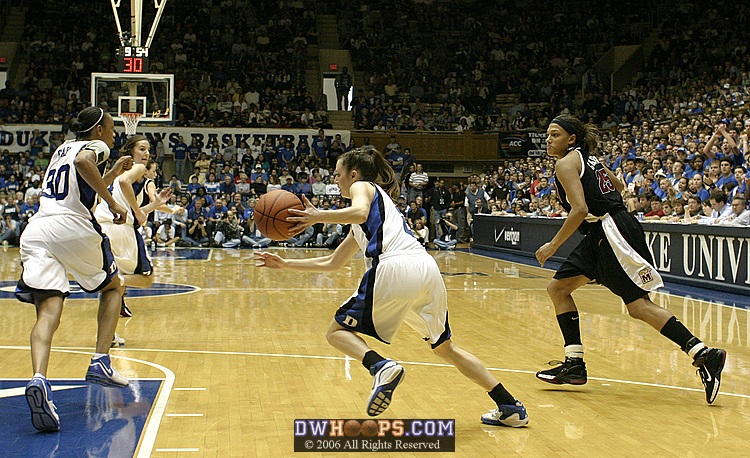 ...Emily stole the ball!  Crystal Langhorne is not amused.