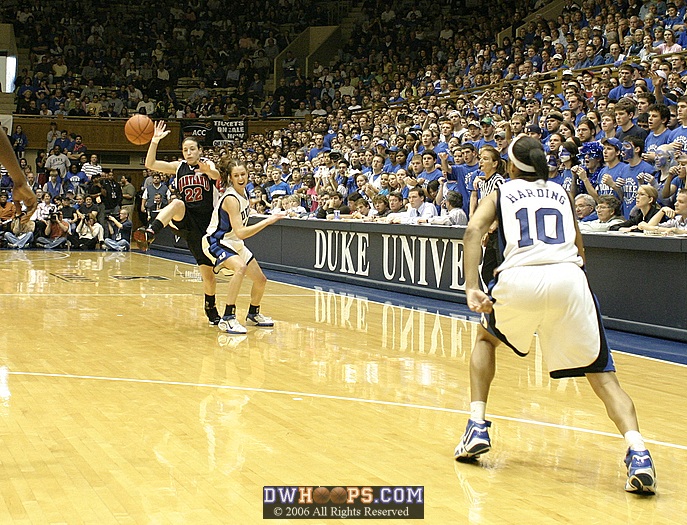 Emily Waner having fun on defense, nearly forcing another steal