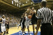 "Even changing Lindsey Harding's head into an out-of-focus basketball will not deny these Blue Devils!"