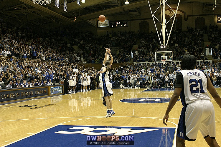 As Cameron gives a standing ovation, Shay Doron launches a 3 for the final 81-62 margin.
