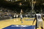 As Cameron gives a standing ovation, Shay Doron launches a 3 for the final 81-62 margin.