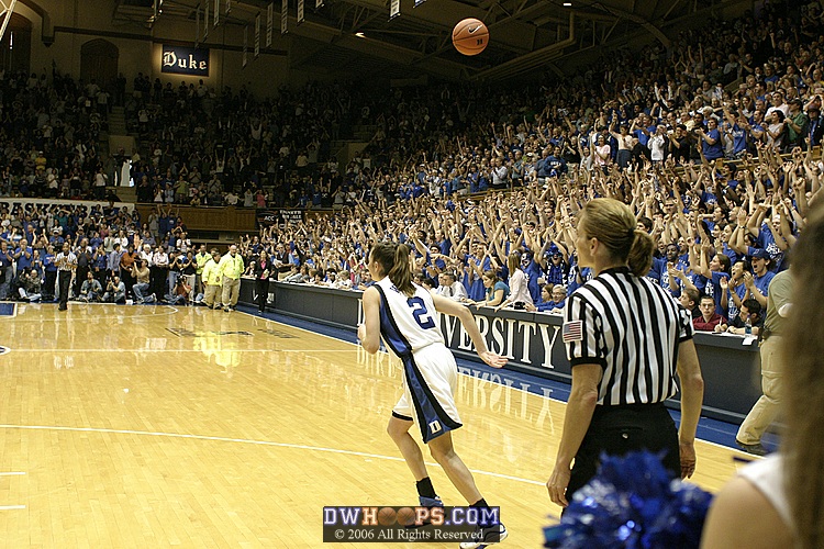 It's over!!!  Emily Waner fires the ball into the air!