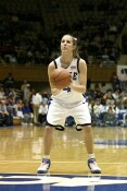 Abby Waner's two free throws put Duke ahead for a short while