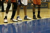 Both teams wore pink shoelaces in honor of N.C. State Head Coach Kay Yow and all who battle cancer as part of the WBCA "THINK PINK" program