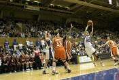 Brittany Mitch cuts to the basket...