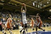 ...and is fouled from behind by Drye