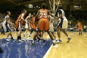Battle for Harding Rebound [5 of 5] - Harding wrests the ball from a Hokie player...